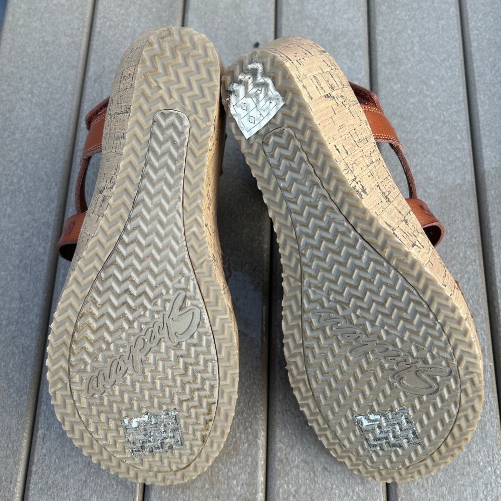 Tan sandals Cali by Skechers - Picture 3 of 3